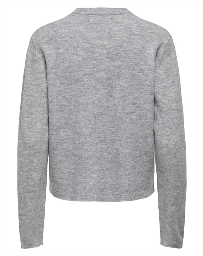 Only - ONLSimoni O-Neck Cardigan - Medium Grey Melange